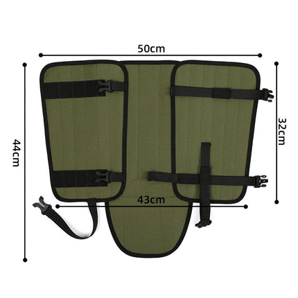 Waterproof Hiking Gaiters Green - 3 Layer Nylon Leg and Boot Covers with Adjustable Buckles for Bushwalking, Camping, Mud, Sand, Rain and Snow - 1 Pair