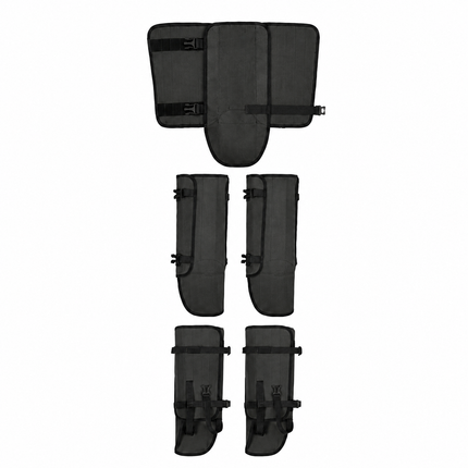 Waterproof Hiking Gaiters Black - 3 Layer Nylon Leg and Boot Covers with Adjustable Buckles for Bushwalking, Camping, Mud, Sand, Rain and Snow - 1 Pair