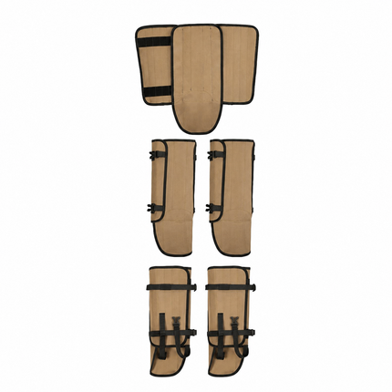 Waterproof Hiking Gaiters Khaki- 3 Layer Nylon Leg and Boot Covers with Adjustable Buckles for Bushwalking, Camping, Mud, Sand, Rain and Snow - 1 Pair