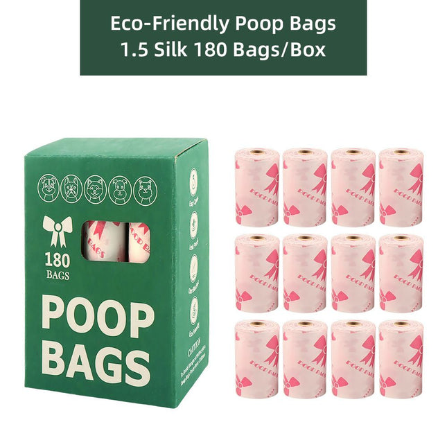 White Thickened Dog Poop Bags 360 Pack - 24 Rolls, 15 Bags per Roll, 22 x 30cm Leak-Resistant Easy-Tear Pet Waste Bags for Dog Walking, Travel and Daily Clean-Up