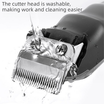 Gold Rechargeable Pet Hair Clippers - 1200mAh Dog and Cat Grooming Trimmer with Digital Display, USB Charging, Adjustable Blade and Guide Combs