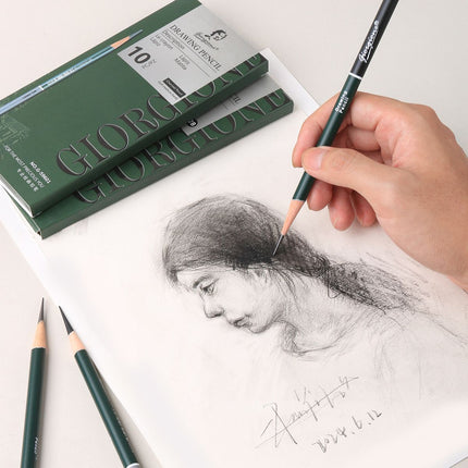 12-Pack 2B Graphite Sketching Pencils - Drawing Pencils for Fine Lines, Technical Drawing, Drafting, Sketching and Everyday Writing