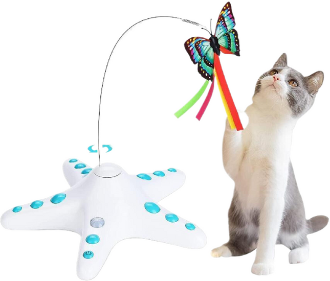 Starfish Butterfly Cat Teaser Toys V888-ELOSUNG747