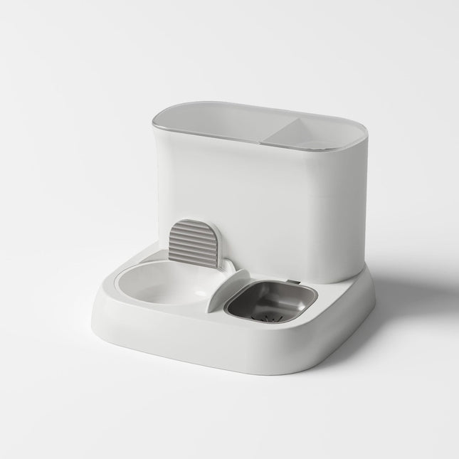Pet automatic feeding water dispenser ceramic bowl grey 28.5 28.5 25CM V888-ELOSUNG969