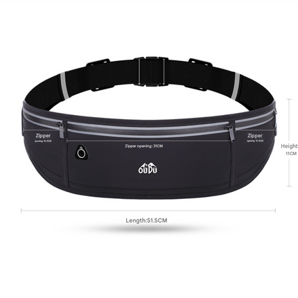 Light purple Adjustable Running Belt - Fits Large Phones, Reflective, Earphone Port