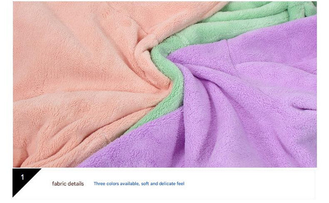 Blue Hooded Dog Bathrobe – product detail