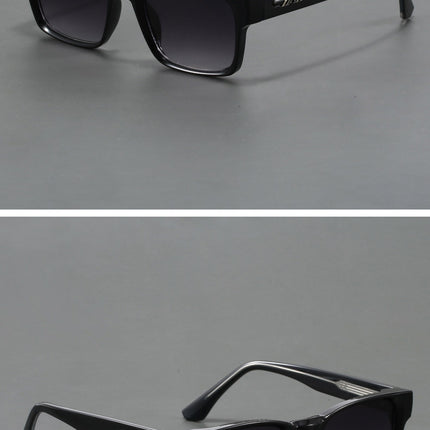 Black Trendy Oversized Lightweight Blue Light Blocking Sunglasses for Men - Anti-Fog, Photochromic, and UV Protection