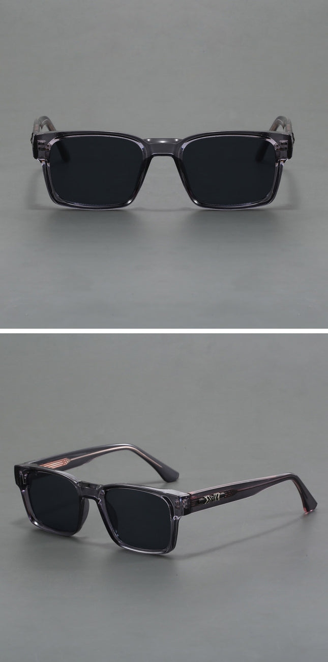 Dark Grey Trendy Oversized Lightweight Blue Light Blocking Sunglasses for Men – product detail
