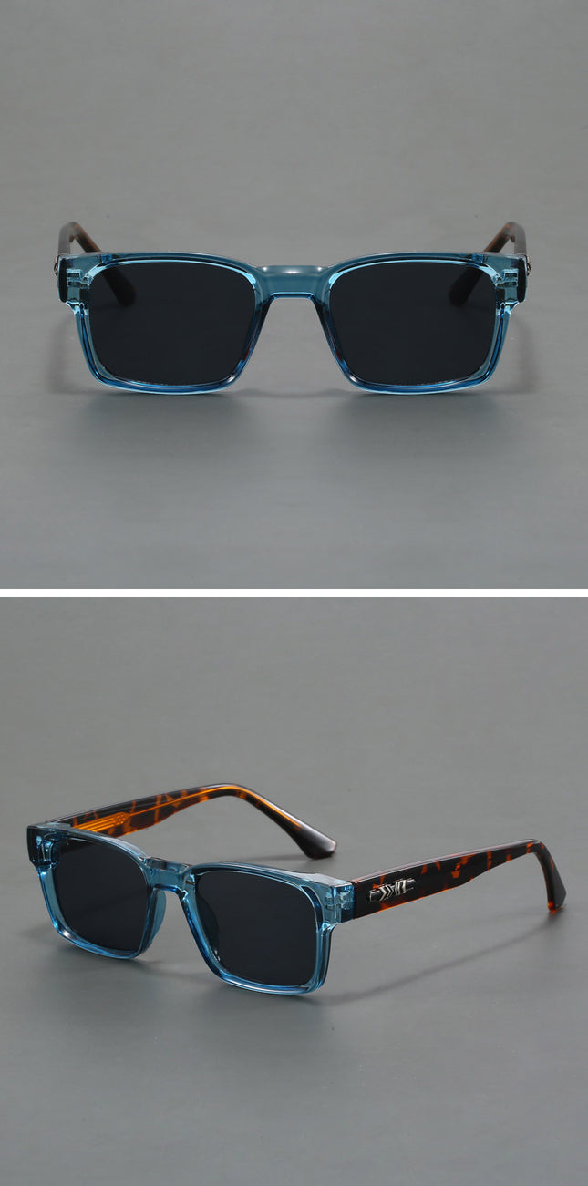 Blue And Brown Trendy Oversized Lightweight Blue Light Blocking Sunglasses for Men – product detail