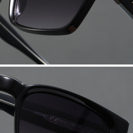 Blue And Brown Trendy Oversized Lightweight Blue Light Blocking Sunglasses for Men - Anti-Fog, Photochromic, and UV Protection