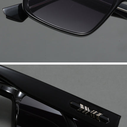 Blue And Brown Trendy Oversized Lightweight Blue Light Blocking Sunglasses for Men - Anti-Fog, Photochromic, and UV Protection
