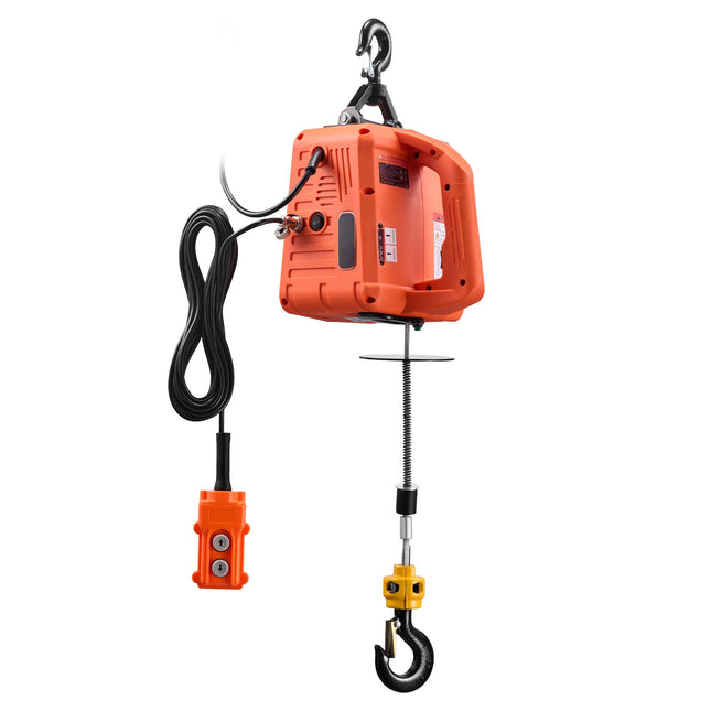 3-in-1 Electric Hoist Winch 700 kg Capacity 1500W Portable Power Winch Crane 7.6 m Lifting