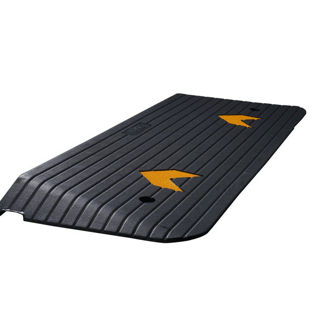 Upgraded Rubber Threshold Ramp 3.8 cm Rise Wheelchair Ramp Doorway Natural Curb Ramp Rated 15