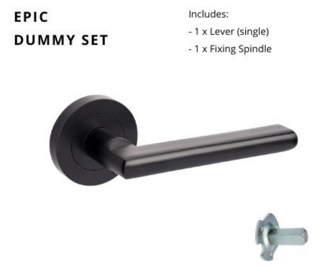 10023.D.BLK | Epic Dummy - Non-Handed | Zanda Architectural