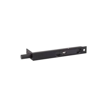 Economy Flush Bolt Solid Brass 152x19mm Matt Black 10423.BLK Zanda | Decorus Hardware