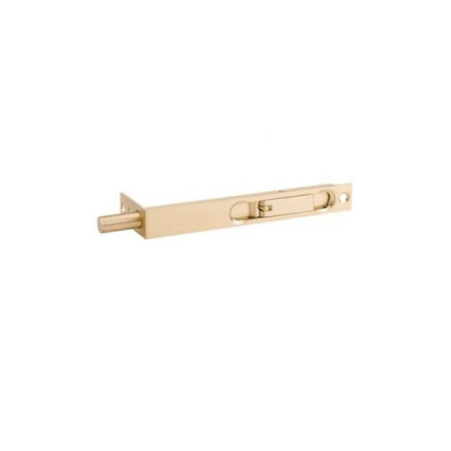 Flush Bolt 152 x 19mm - 25mm Throw Satin Brass 10423SB Zanda | Decorus Hardware