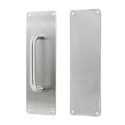 10430.SS | Push and Pull Plate Set 300mm Satin Stainless Steel | Zanda Architectural
