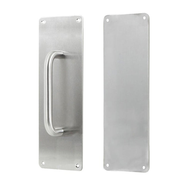 10430.SS | Push and Pull Plate Set 300mm Satin Stainless Steel | Zanda Architectural