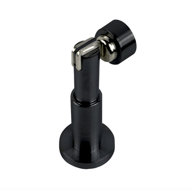 Adjustable Magnetic Door Stop 70-85mm Matt Black 10501.BLK Zanda | Decorus Hardware
