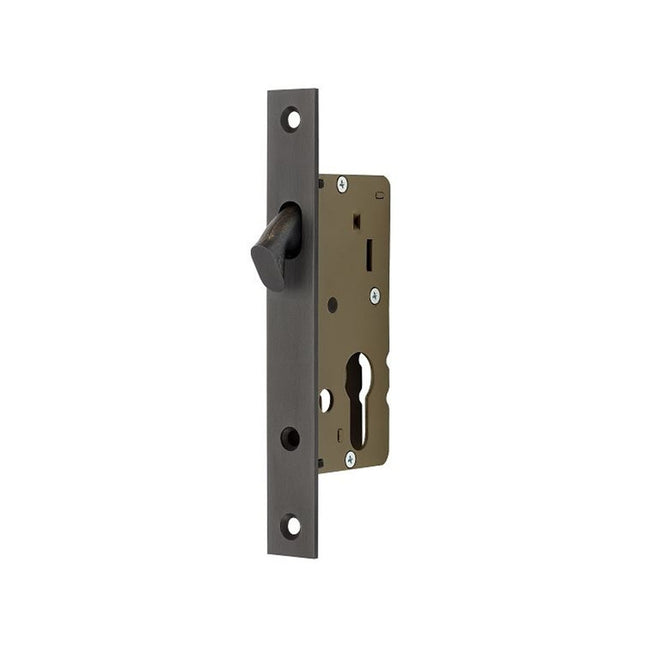Narrow Sliding Door Euro Mortice Lock Graphite Nickel 10530.GN Zanda | Decorus Hardware
