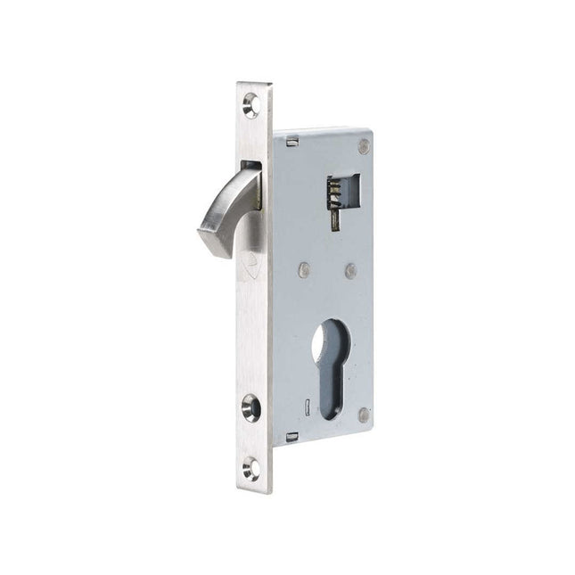 Narrow Sliding Door Euro Mortice Lock Stainless Steel 10530.SS Zanda | Decorus Hardware