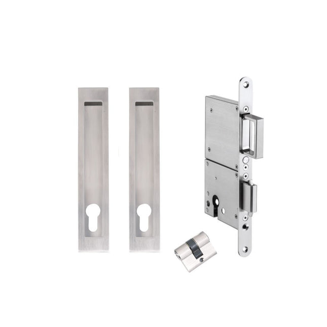 Verve Heavy Duty Sliding Door Lock Kit 200 x 37mm Stainless Steel 10546.SS Zanda | Decorus Hardware