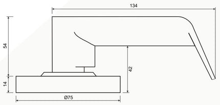 11024.BLK | Phoenix Commercial Lever Storeroom Set Fire Rated 70mm Matt Black | Zanda Architectural