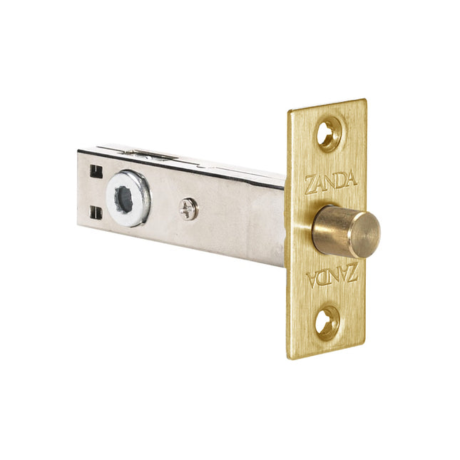 1120.SB | Tubular Privacy Bolt 60mm Backset Satin Brass | Zanda Architectural