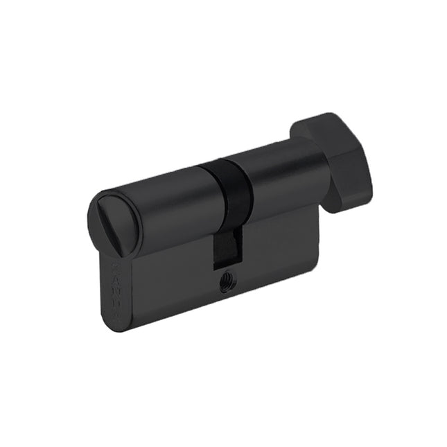 Euro Privacy Turn & Release 65mm Matt Black 1128.BLK Zanda | Decorus Hardware
