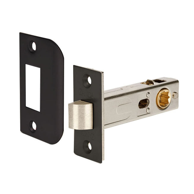 Tubular Latch 60mm Backset Matt Black 1131.BLK Zanda | Decorus Hardware