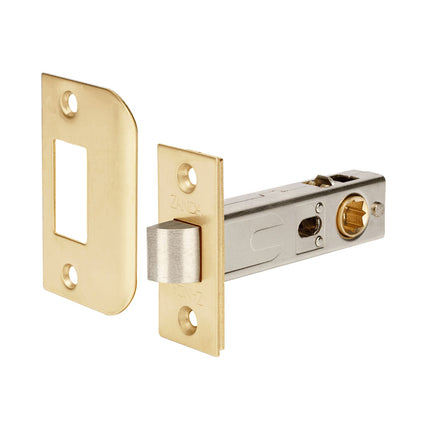 1131.SB | Tubular Latch 60mm Backset Satin Brass | Zanda Architectural