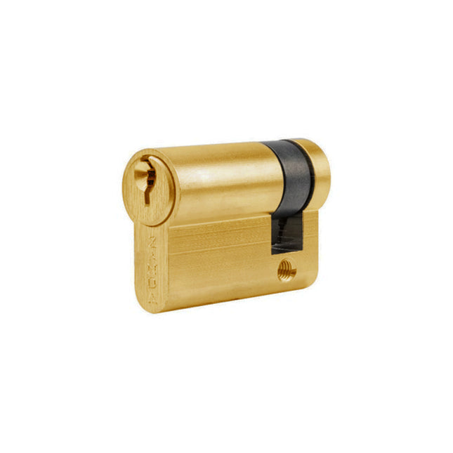 Euro Single Cylinder Key Satin Brass 30mm 1133SB Zanda | Decorus Hardware