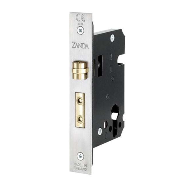 Heavy Duty Roller Mortice Lock 57mm Backset Stainless Steel 1140.SS Zanda | Decorus Hardware