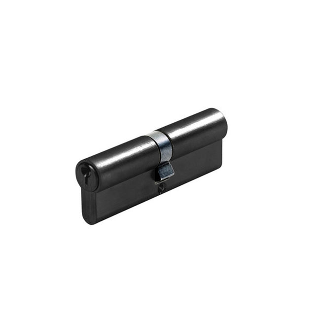 Euro Double Cylinder 5 Pin (Key/Key) Keyed to Differ 70mm Matt Black 1147.BLK Zanda | Decorus Hardware