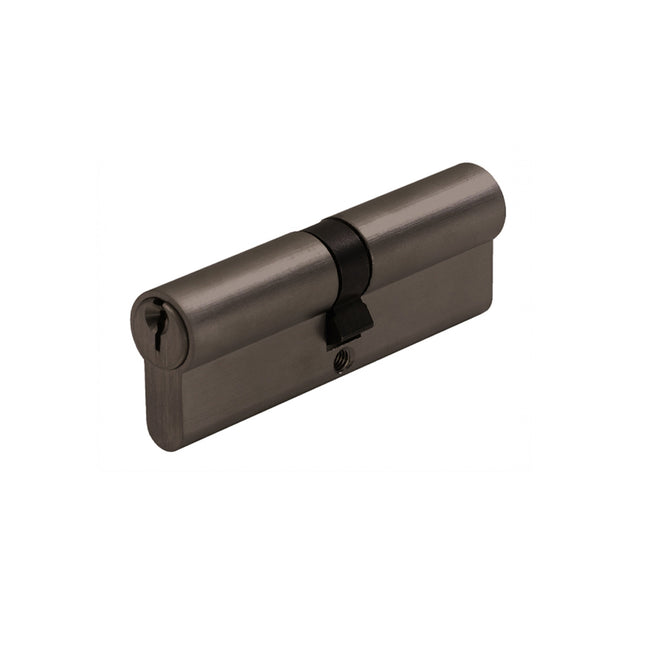 Euro Double Cylinder 5 Pin (Key/Key) Keyed to Differ 70mm Graphite Nickel 1147.GN Zanda | Decorus Hardware