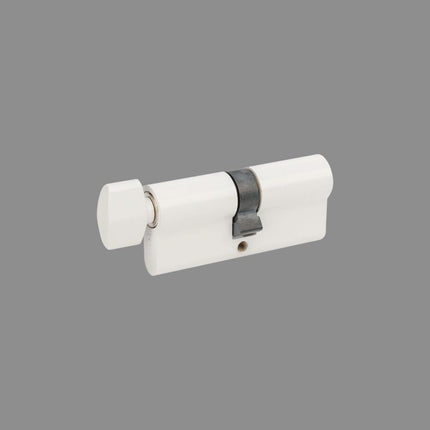 1148.WHT | Euro Single Cylinder 5 Pin (Key/Turn) Keyed to Differ 70mm Matt White | Zanda Architectural