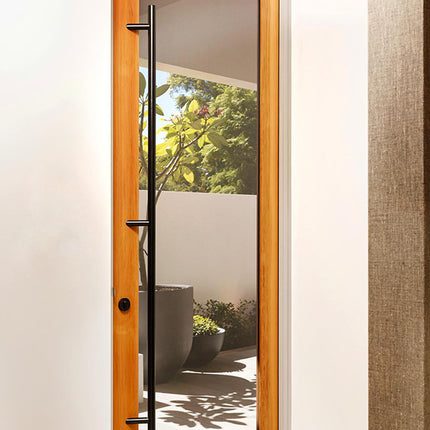 1149.BLK | Round Roller Lock Kit w/ Double Cylinder (Key/Key) Matt Black | Zanda Architectural