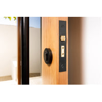 Round Roller Lock Kit w/ Single Cylinder (Key/Turn) Satin Brass 1150.SB Zanda