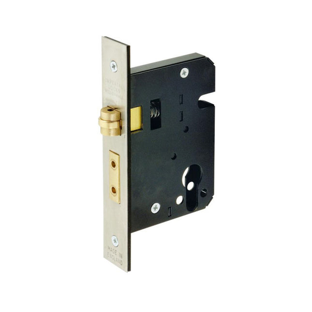 Round Roller Lock Kit w/ Single Cylinder (Key/Turn) Brushed Nickel 1150.BN Zanda | Decorus Hardware