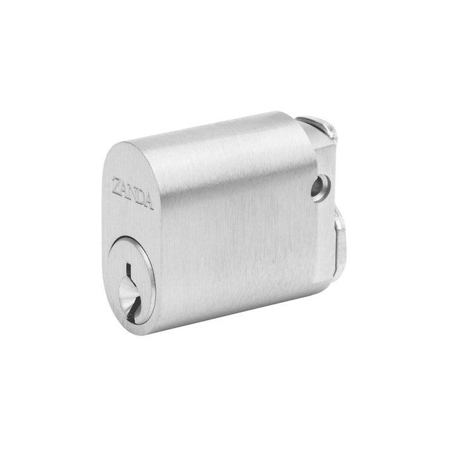 Oval Cylinder 6 Pin Satin Chrome 1160.SC Zanda | Decorus Hardware