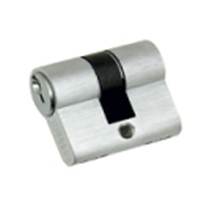Euro Double Cylinder 3 Pin (Key/Key) Keyed to Differ 40mm Brushed Nickel 1178.BN Zanda | Decorus Hardware