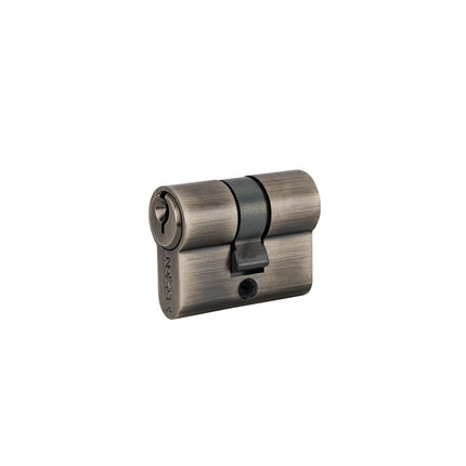Euro Double Cylinder 3 Pin (Key/Key) Keyed to Differ 40mm Graphite Nickel 1178.GN  Zanda | Decorus Hardware