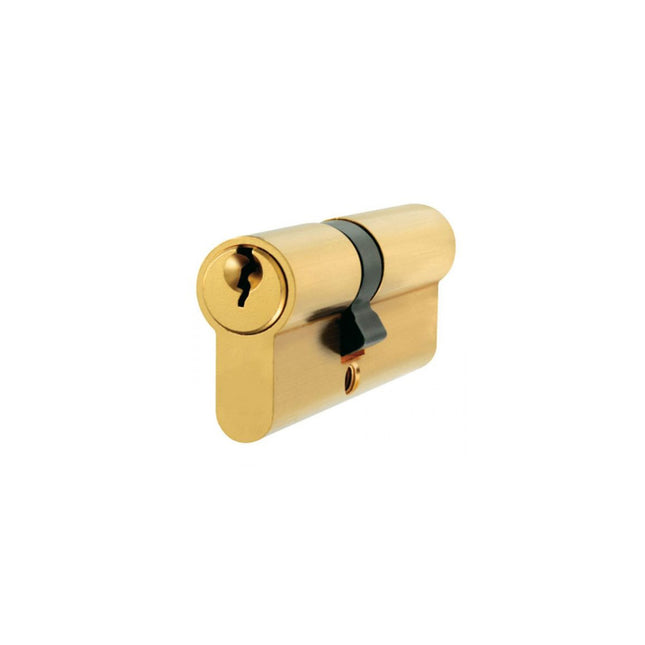 Euro Double Cylinder 3 Pin (Key/Key) Keyed Alike 40mm Satin Brass 1178.KA.SB Zanda | Decorus Hardware