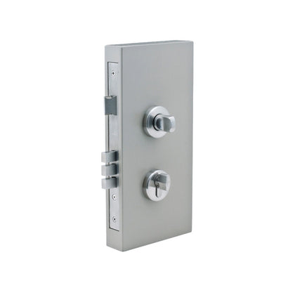 Round Double Turn Lock Kit 60mm Backset Longcase Brushed Nickel 1183.BN Zanda | Decorus Hardware