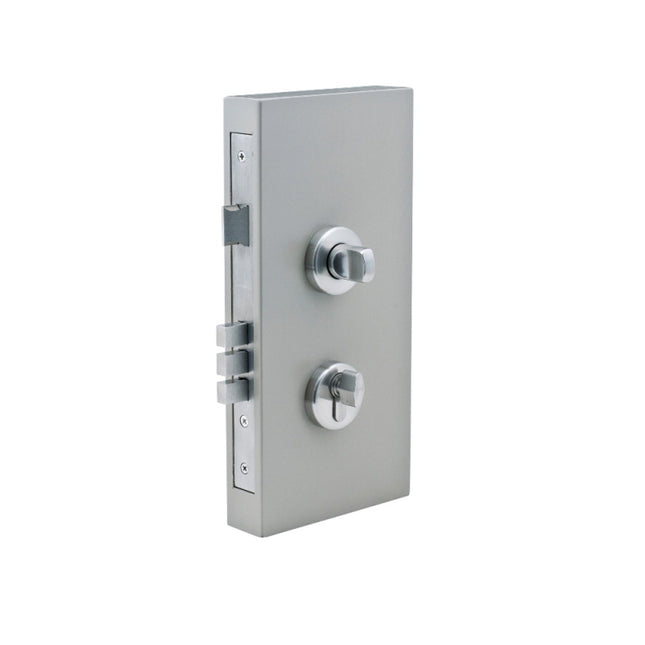 1183.BN | Round Double Turn Lock Kit 60mm Backset Longcase Brushed Nickel | Zanda Architectural