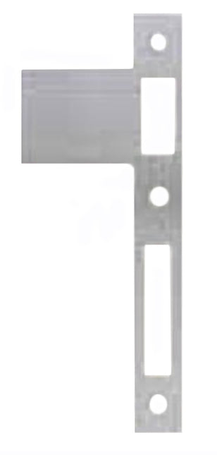 1187RSS Extended Strike Plate Right Hand Satin Stainless Steel 86mm Zanda | Decorus Hardware