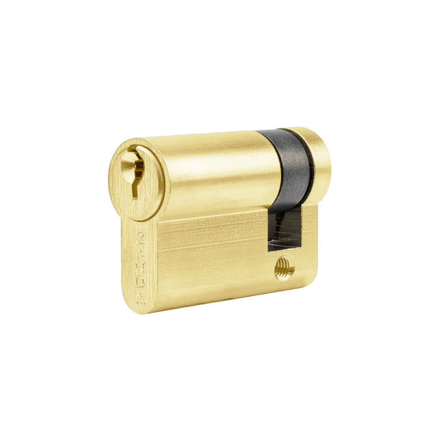 Euro Half Cylinder Key 35mm Polished Brass 1199.PB Zanda | Decorus Hardware