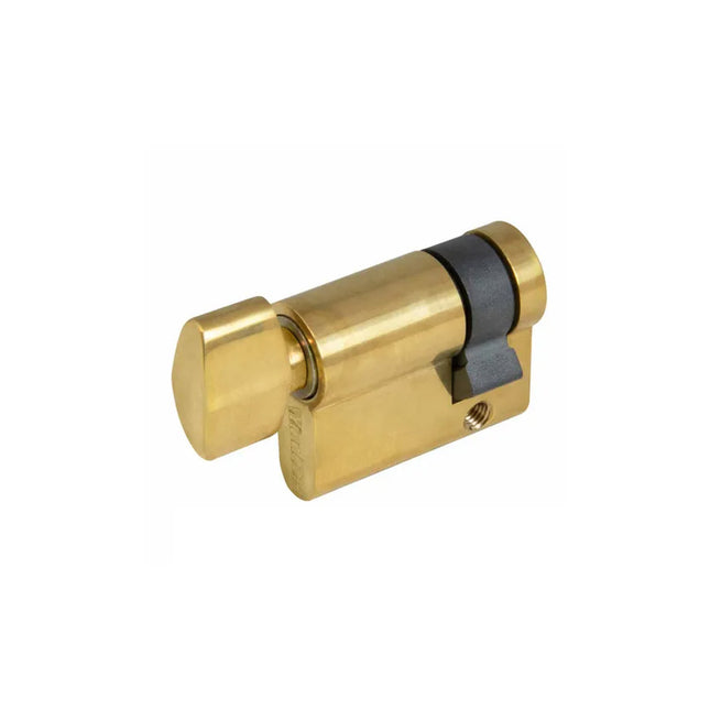 Euro Half Cylinder Snib Turn 35mm Satin Brass 1200.SB Zanda | Decorus Hardware