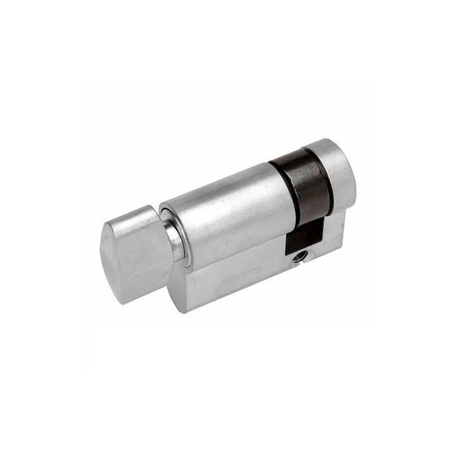 Euro Half Cylinder Snib Turn 35mm Satin Chrome 1200.SC Zanda | Decorus Hardware