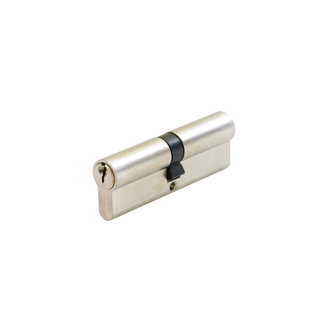 Euro Double Cylinder 5 Pin (Key/Key) Keyed to Differ 90mm Brushed Nickel 1224.BN Zanda